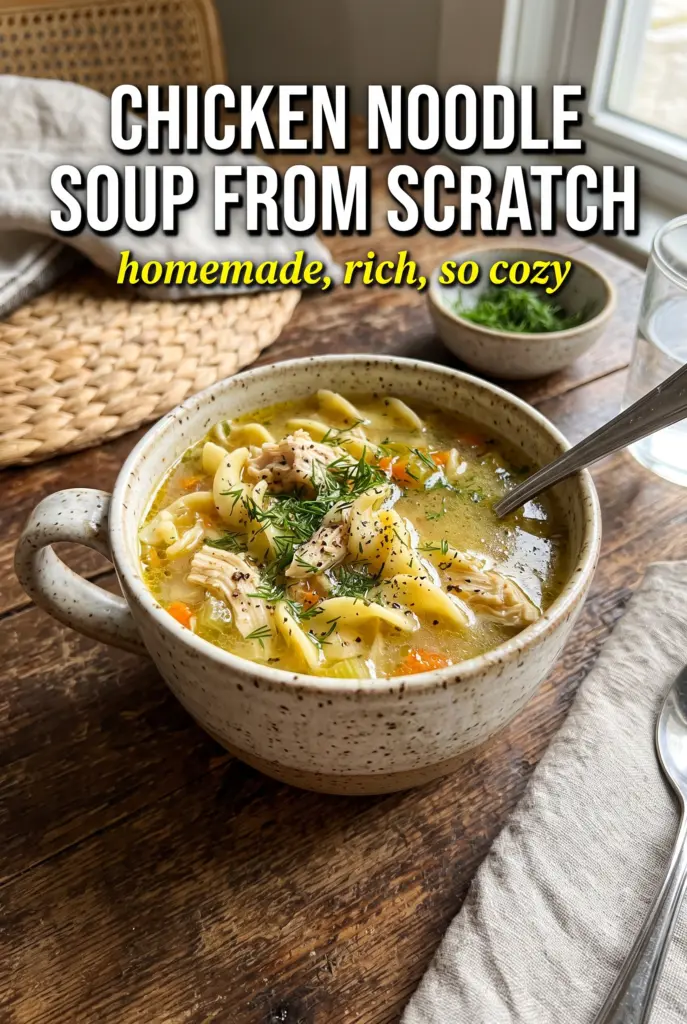 Chicken Noodle Soup From Scratch