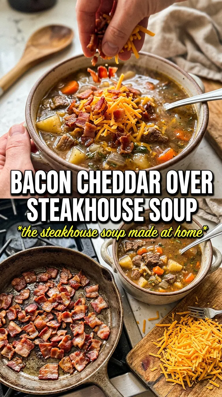 Copycat Outback Baked Potato Soup creamy cheesy bacon