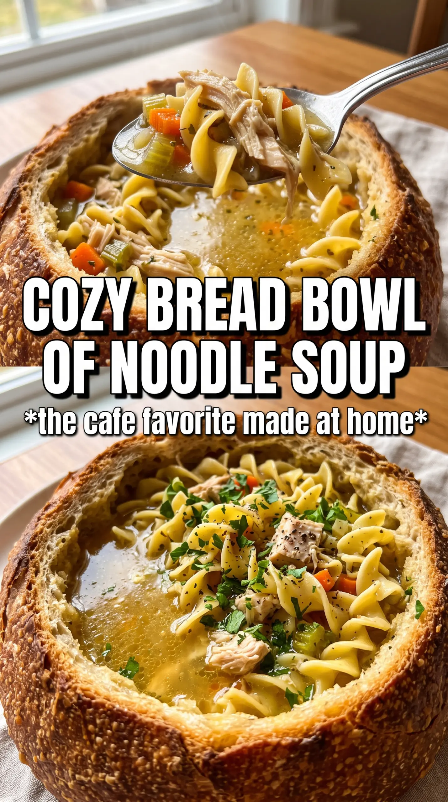 Copycat Panera Bread Chicken Noodle Soup clear broth, egg noodles, hearty