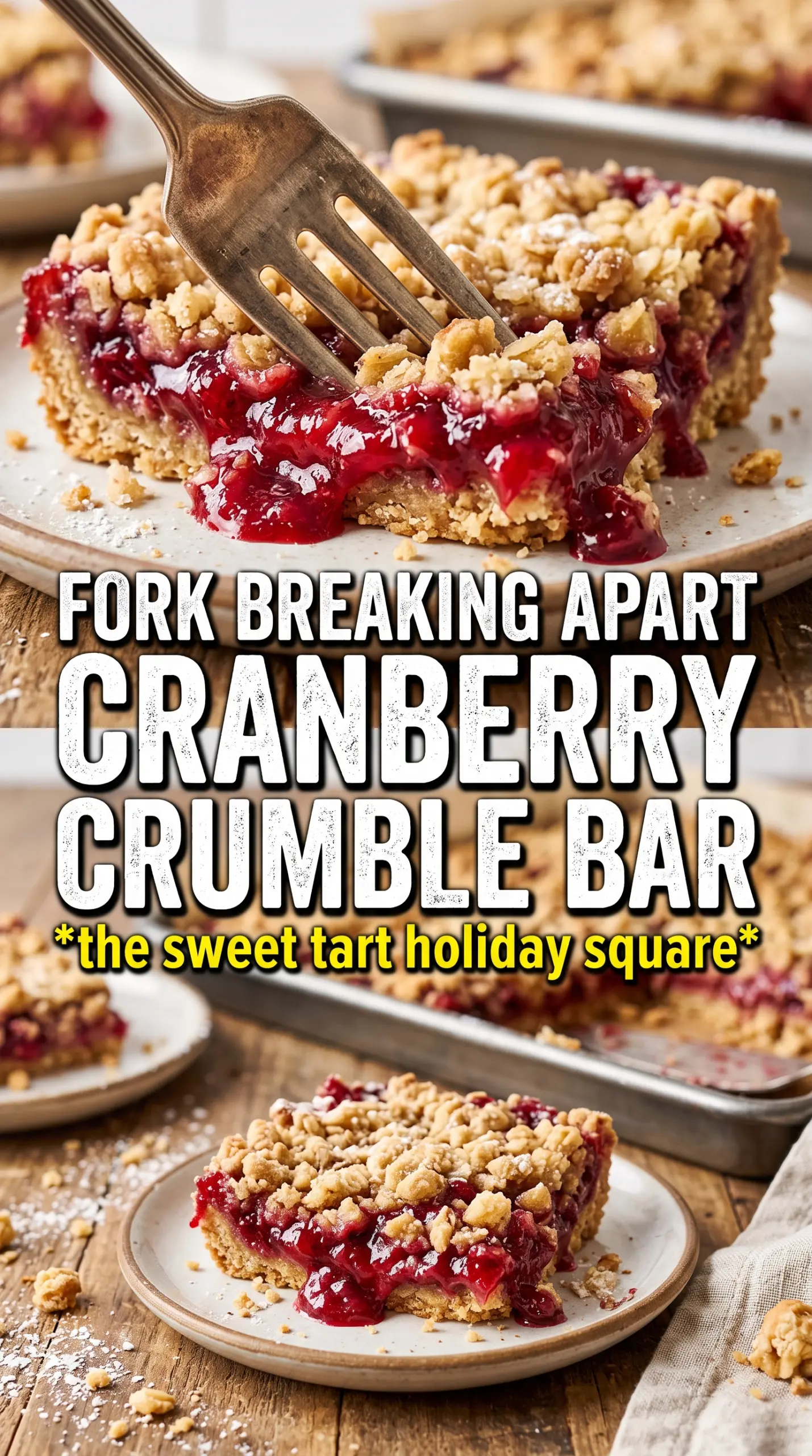 Cranberry Crumble Bars golden oat cranberry