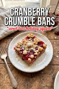 Cranberry Crumble Bars