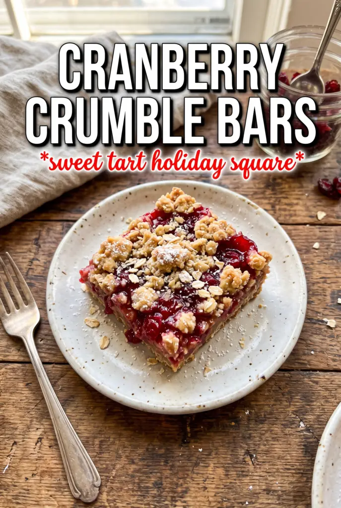 Cranberry Crumble Bars
