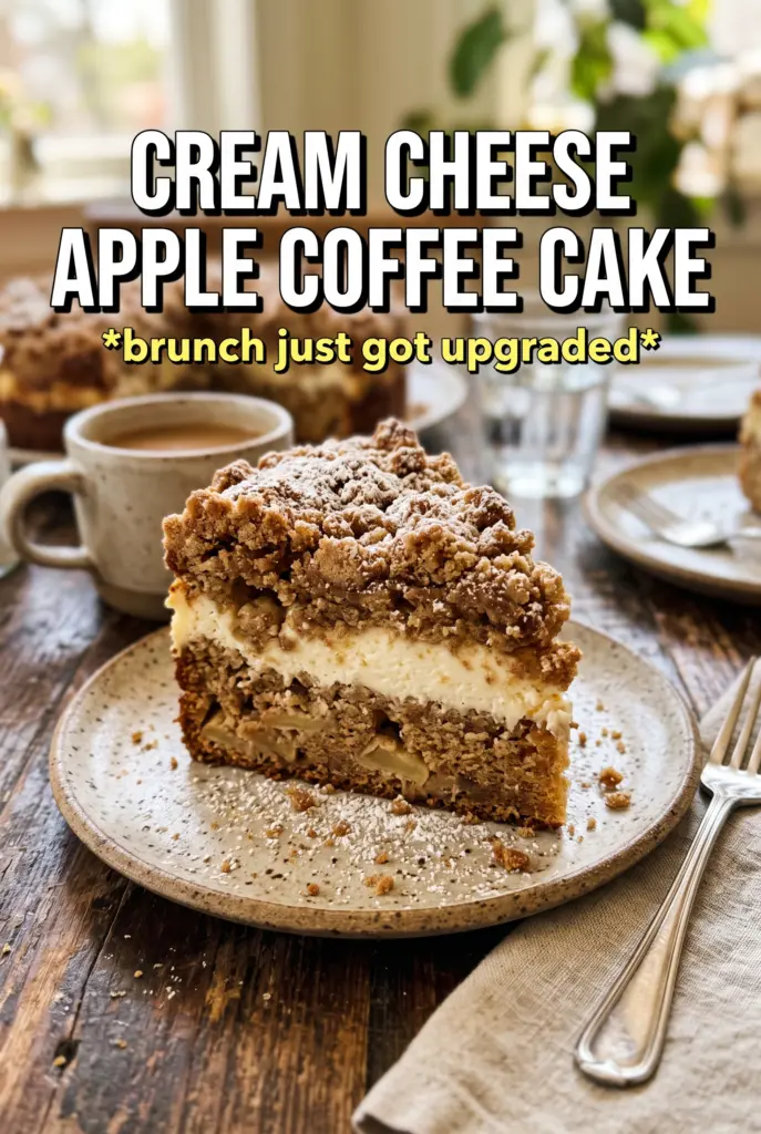 Cream Cheese Apple Coffee Cake