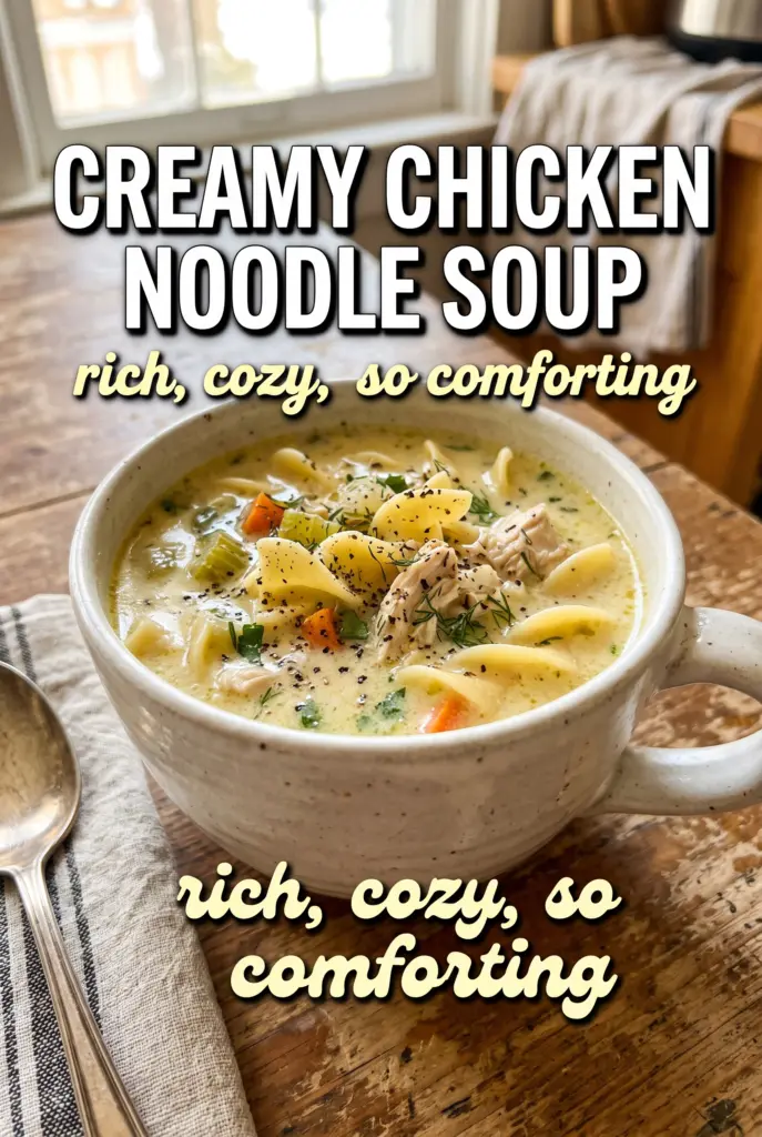 Creamy Chicken Noodle Soup