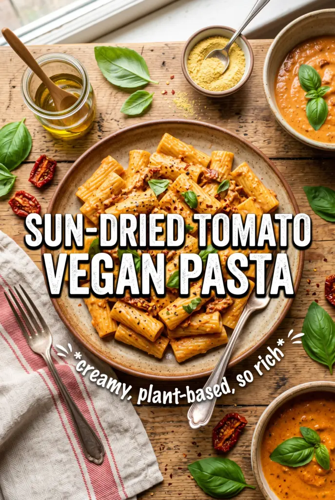 Sun-Dried Tomato Vegan Pasta