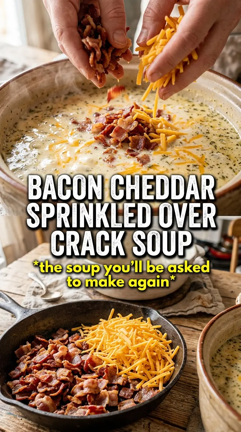 Crock Pot Crack Potato Soup cheesy bacon ranch