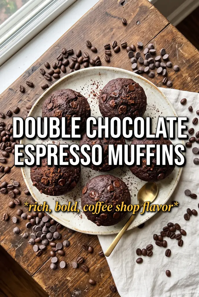 Double Chocolate Espresso Muffins