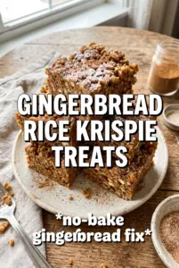 Gingerbread Rice Krispie Treats