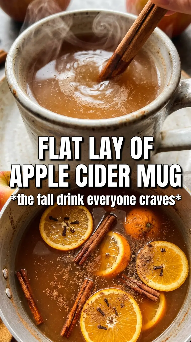 Homemade apple cider warm spiced