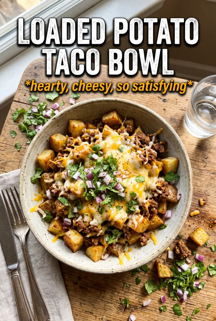 Loaded Potato Taco Bowl