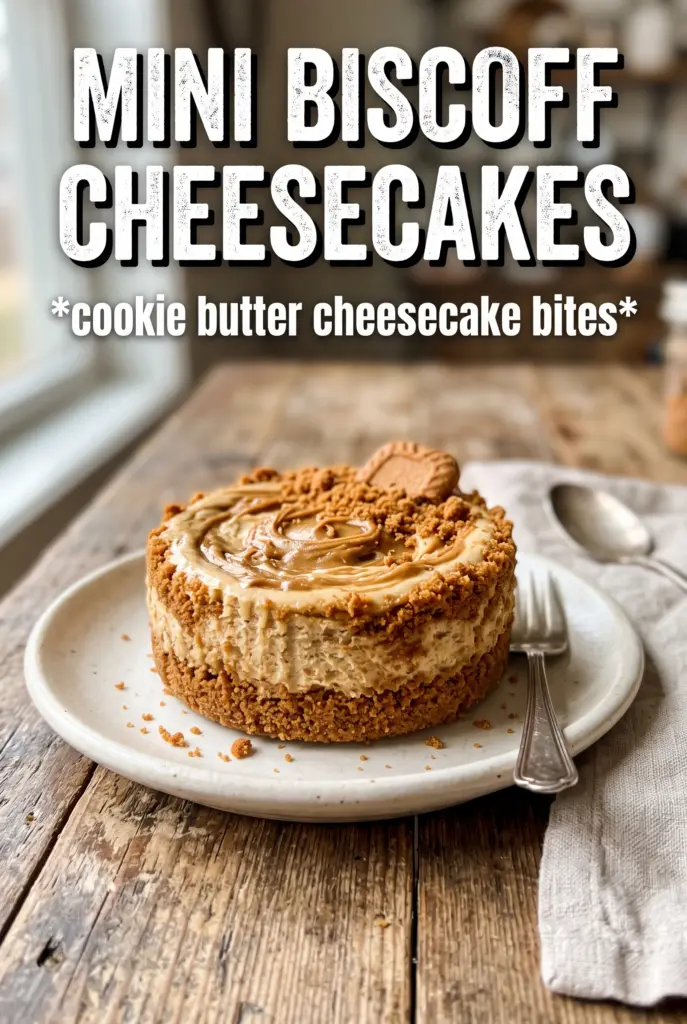 Mini Biscoff Cheesecakes