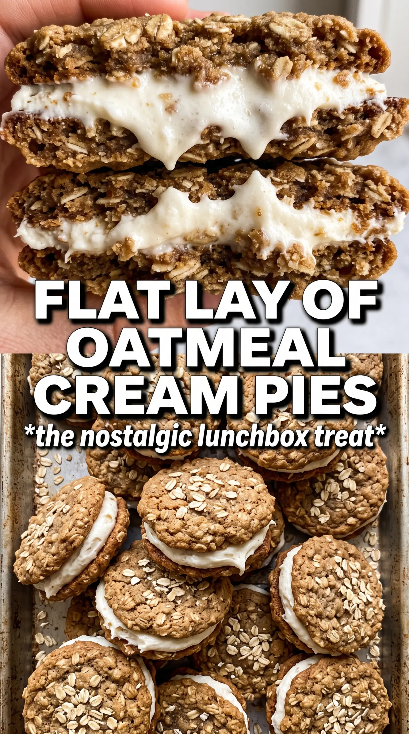 Oatmeal Cream Pies soft chewy marshmallow