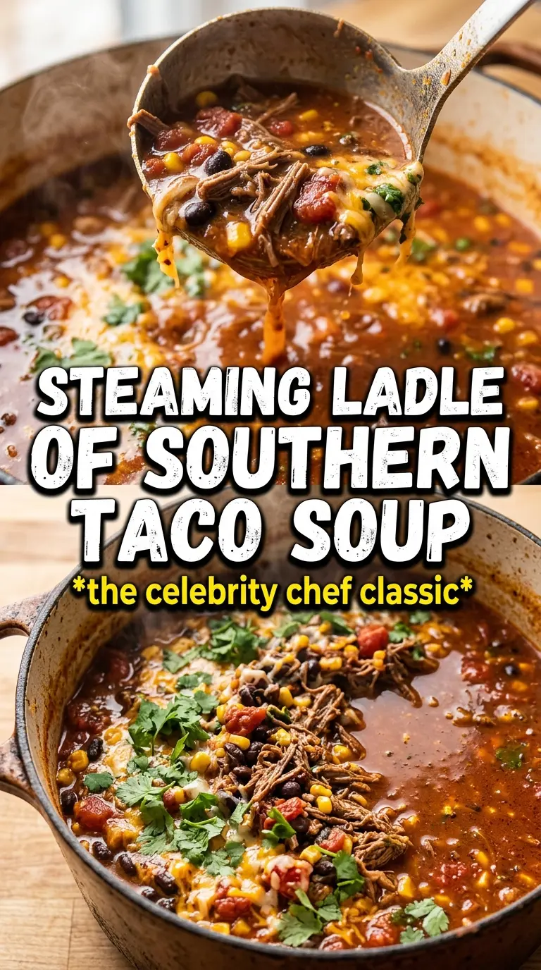 Paula Deen taco soup bold hearty