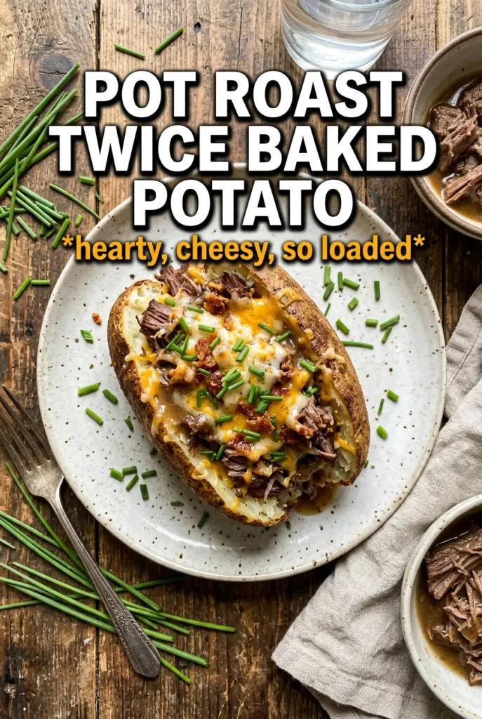 Pot Roast Twice Baked Potatoes