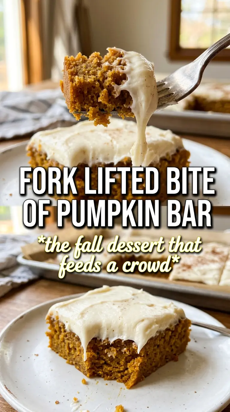 Pumpkin Bars creamy cinnamon