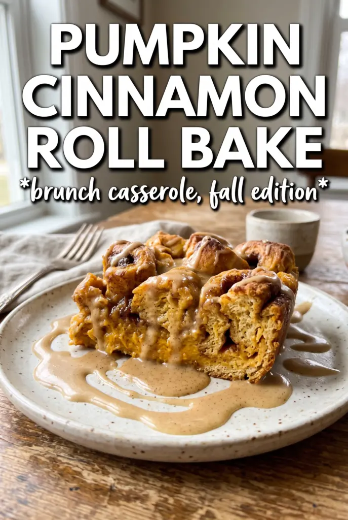 Pumpkin Cinnamon Roll Bake