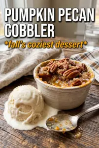 Pumpkin Pecan Cobbler