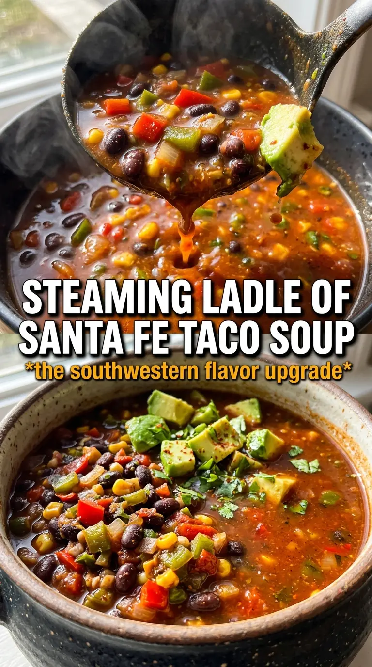Santa Fe Taco Soup smoky chicken beans