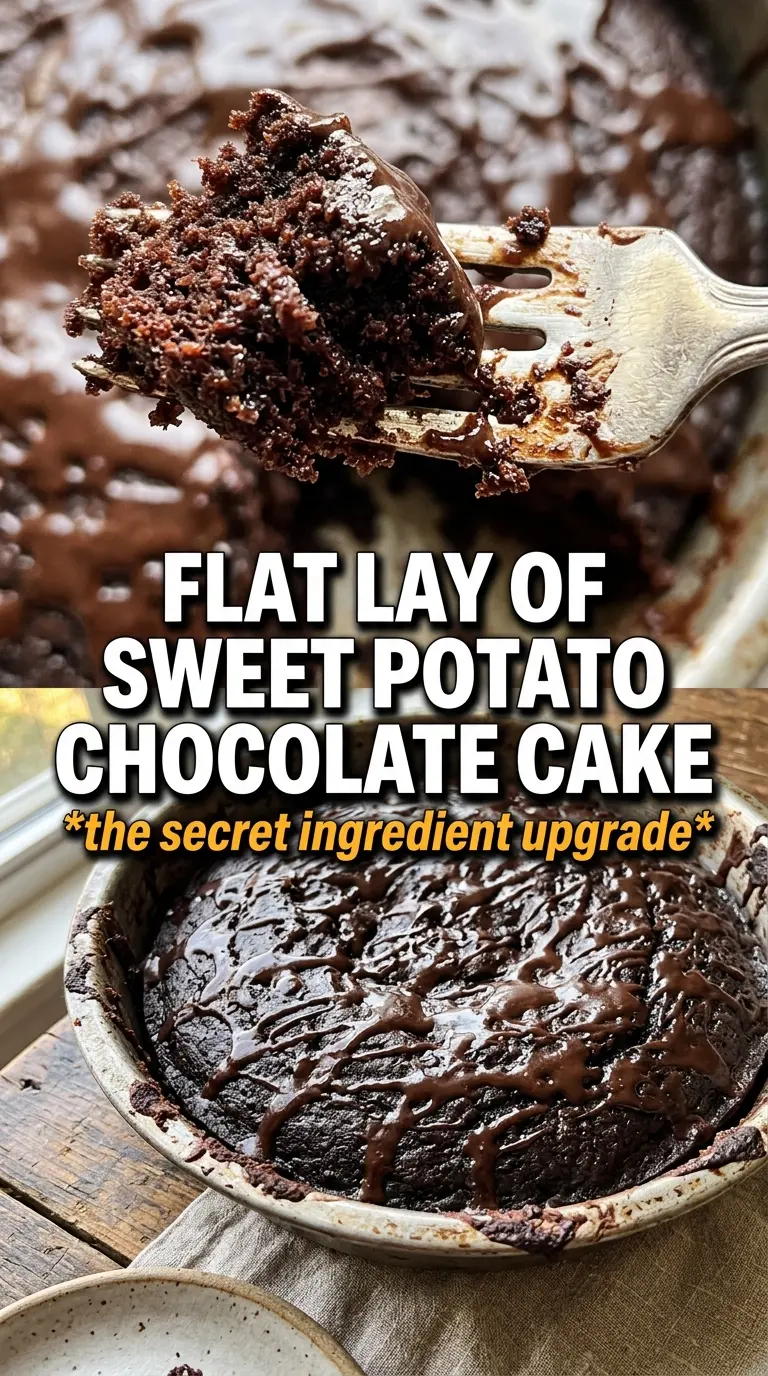 Sweet Potato Chocolate Cake moist layers ganache frosting