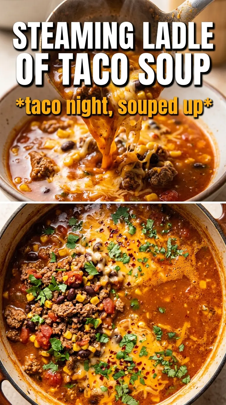 Taco soup bold brothy Tex-Mex
