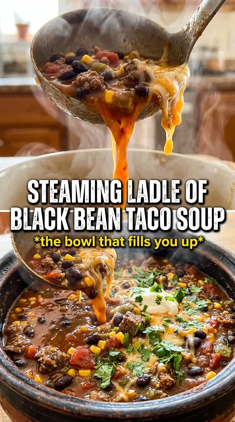 Taco Soup With Black Beans bold Tex-Mex hearty