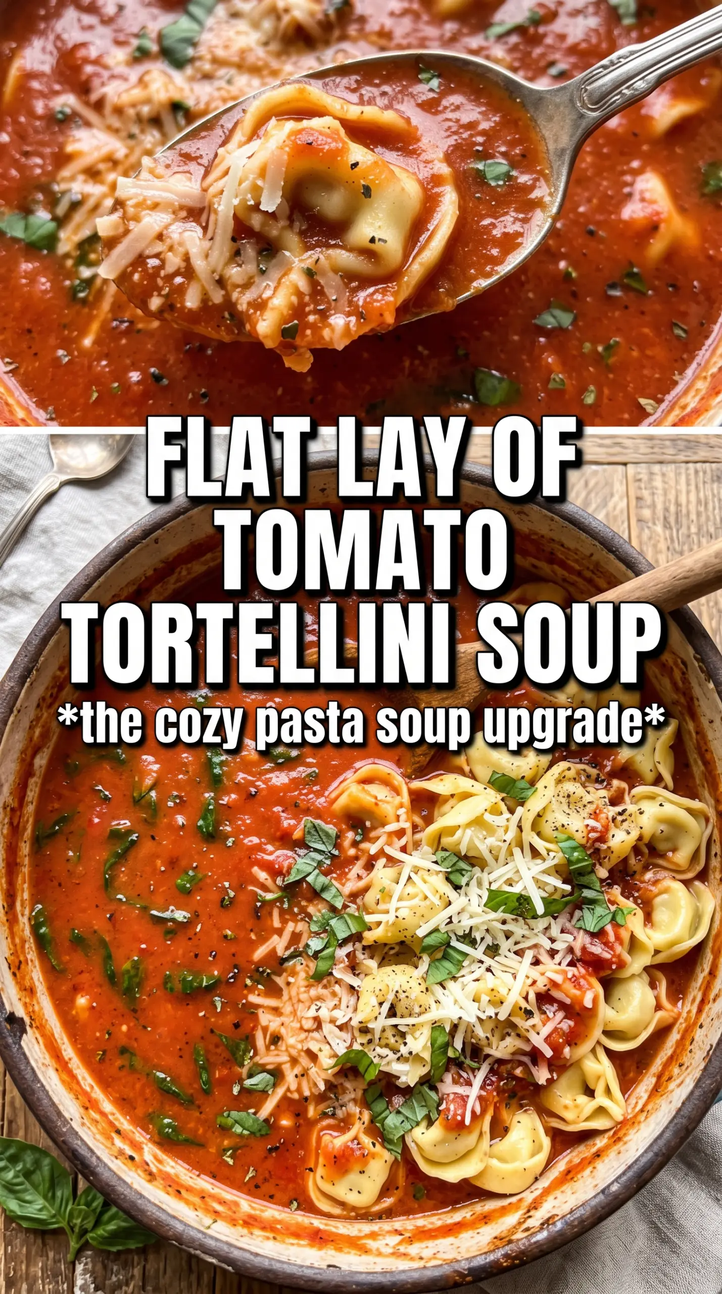 Tomato Tortellini Soup creamy sausage spinach