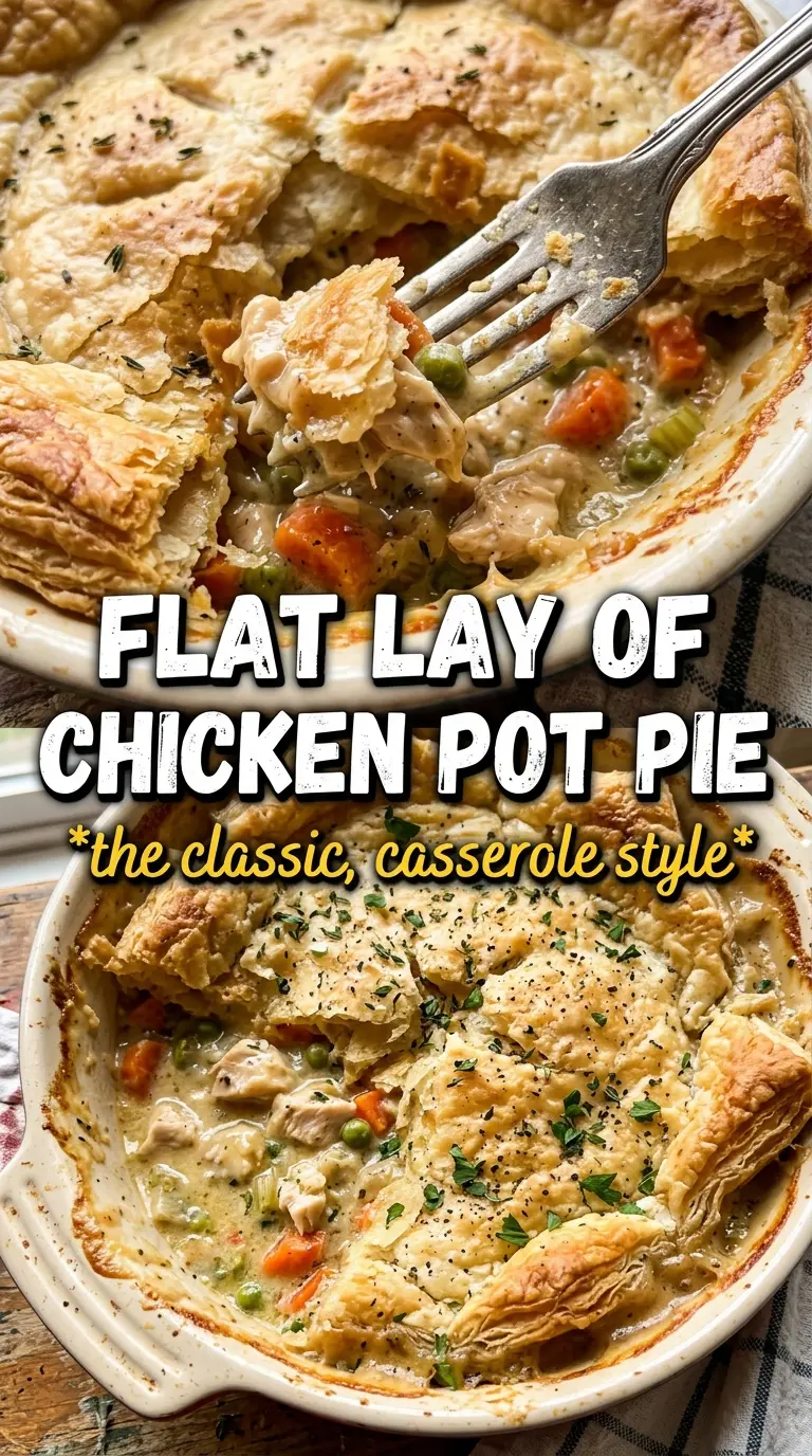 Chicken Pot Pie Casserole creamy biscuit-topped