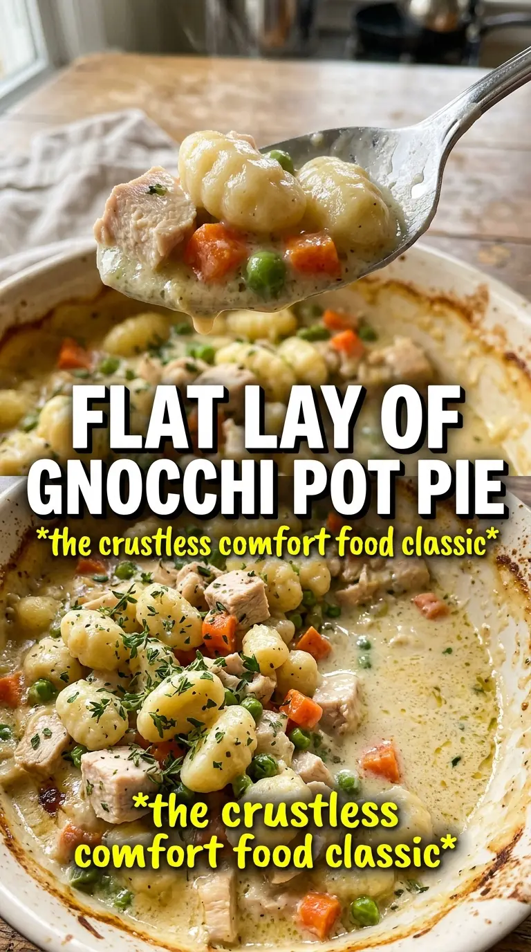 Gnocchi Chicken Pot Pie creamy golden