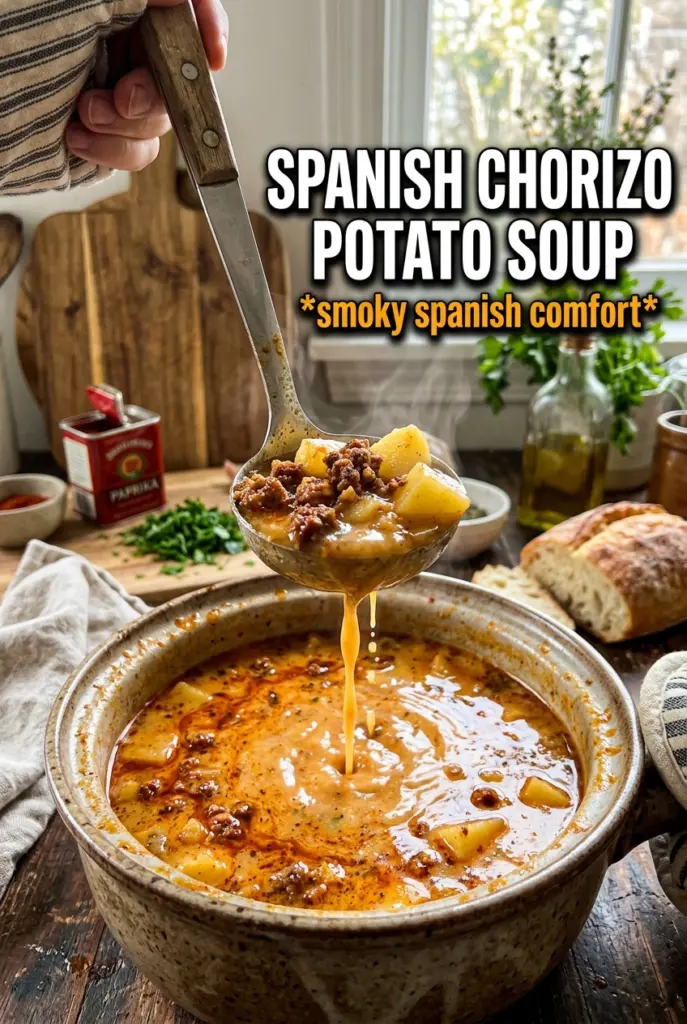 Spanish Potato Soup With Chorizo