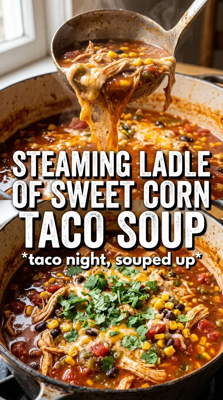 Chicken Taco Soup With Corn creamy Tex-Mex