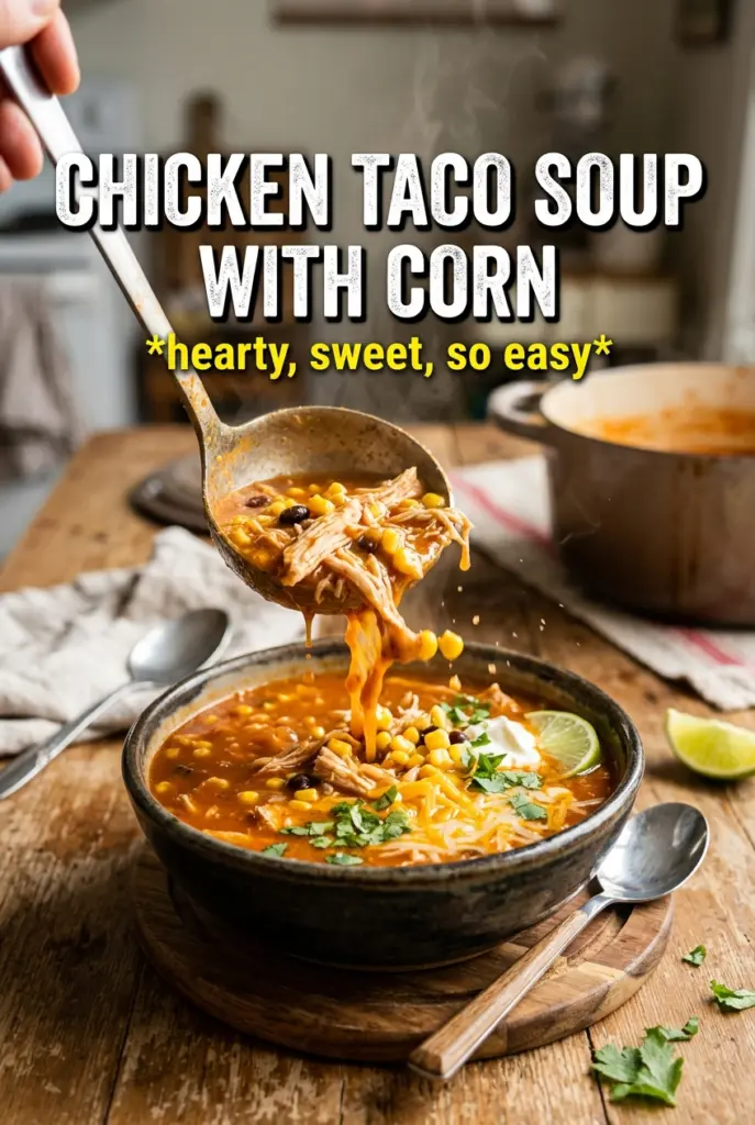 Chicken Taco Soup With Corn