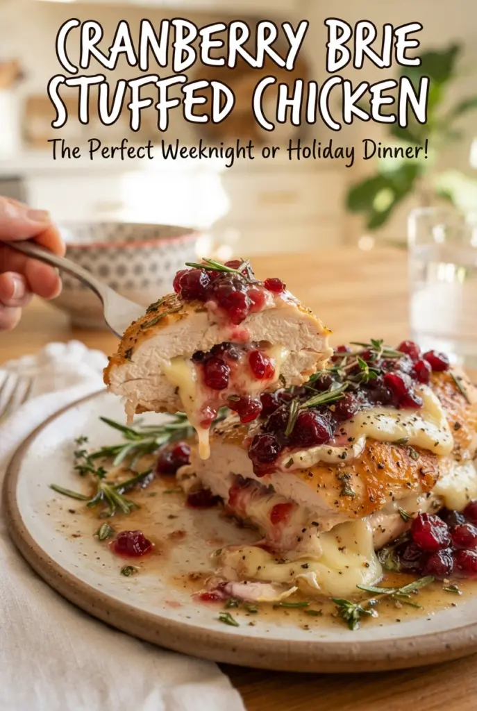 Cranberry Brie Stuffed Chicken