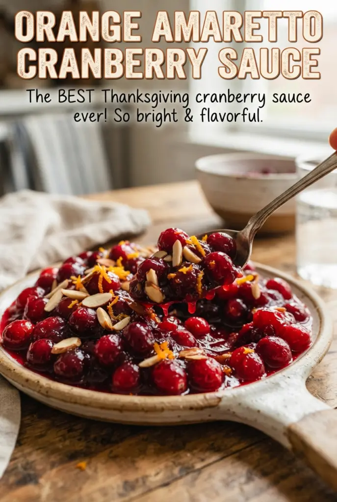 Orange Amaretto Cranberry Sauce
